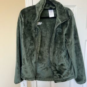 Green north face jacket